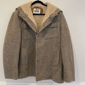 Vintage Woolrich Sherpa lined Wool Coat